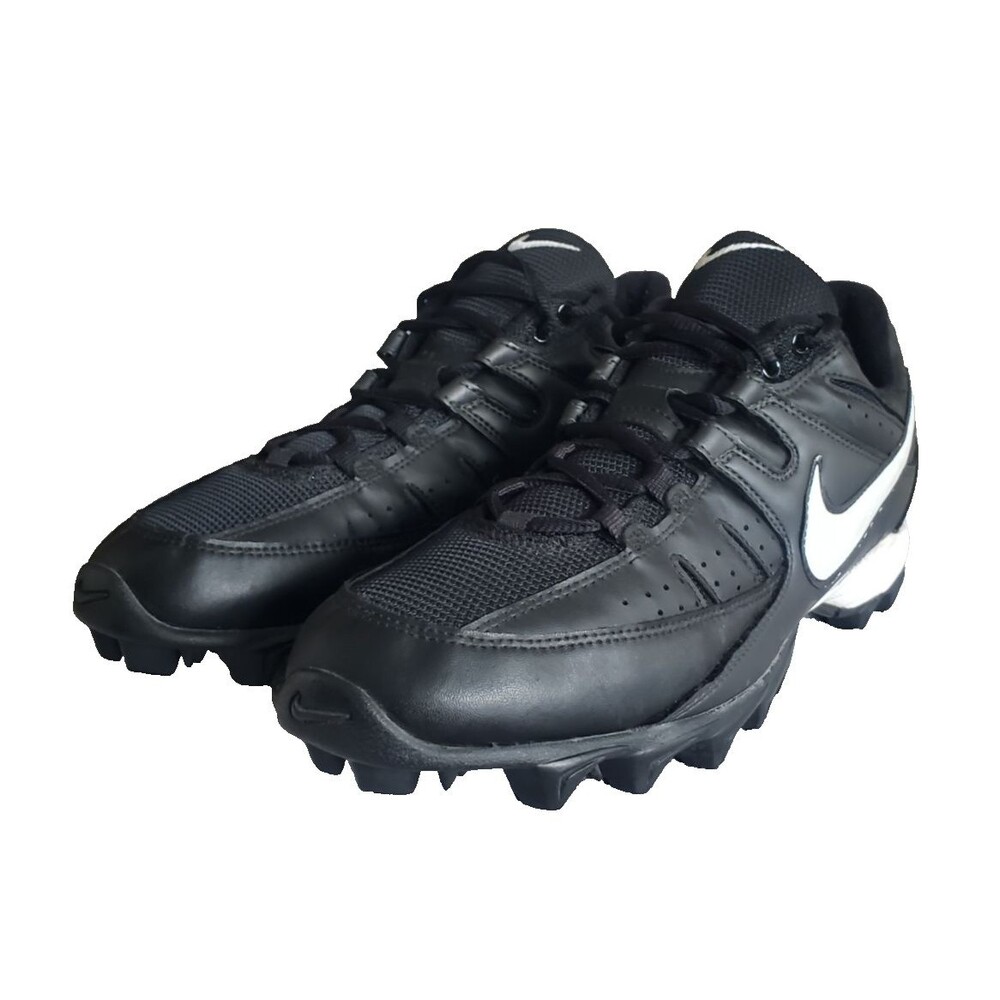 Nike Cleats Men’s Size 12 Black White Baseball Football Shoes 040507 PA4
